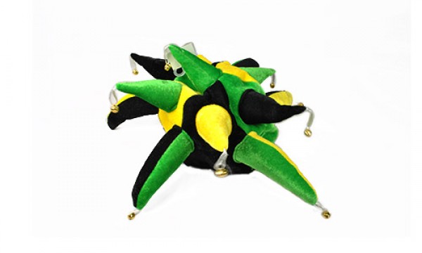 Black, Green and Yellow Jester Hat